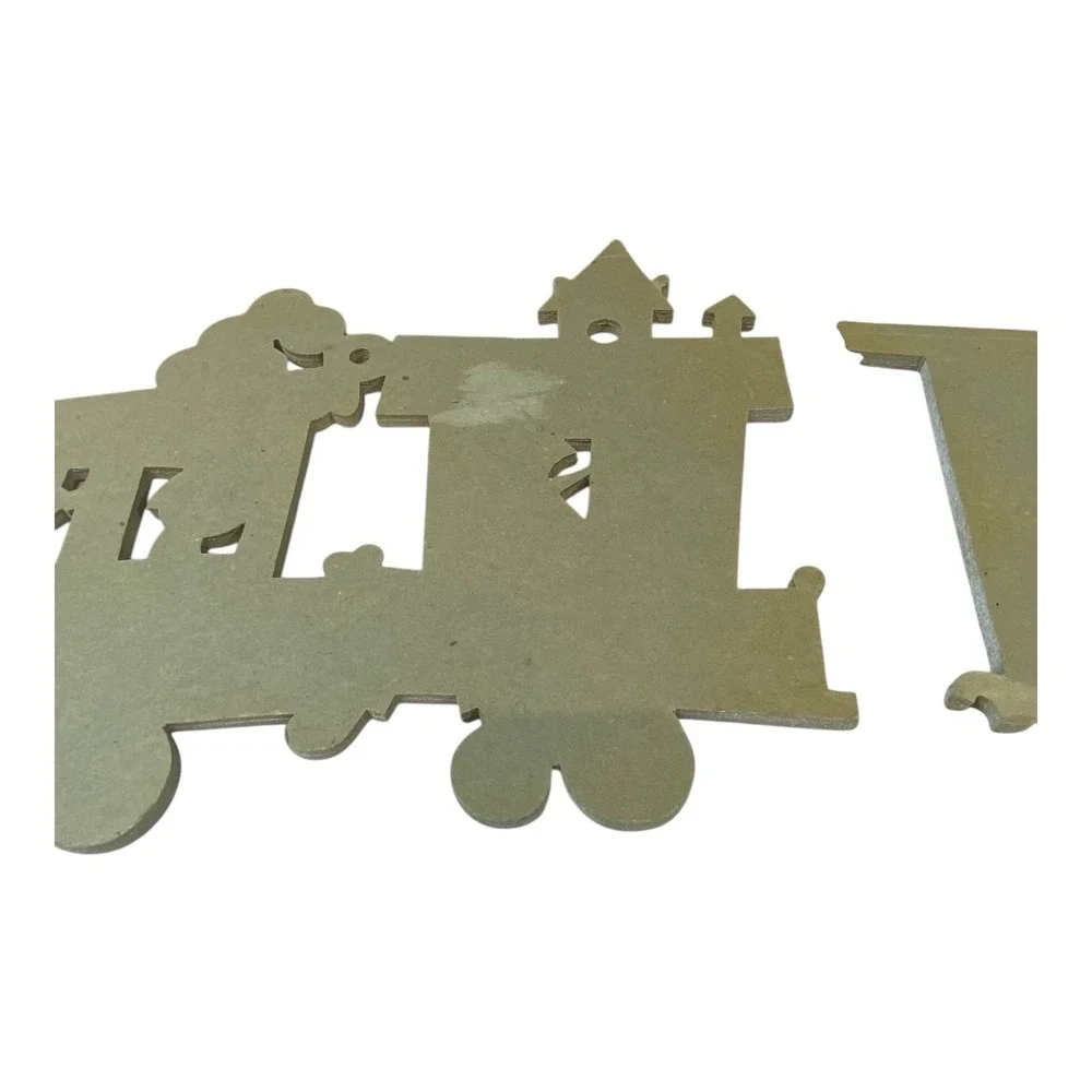 VTG‎ Dolly Toy Co Train Wall Puzzle 1950s Pressboard Nursery Decor